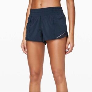 Lululemon navy hotty hot shorts